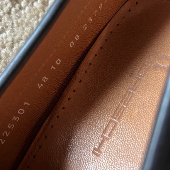 Moreschi Men’s Blue Loafers with Crocodile Skin Size 10 - Picture 2 of 5